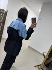 Yf 114C Paraşüt Denim Mix Takım