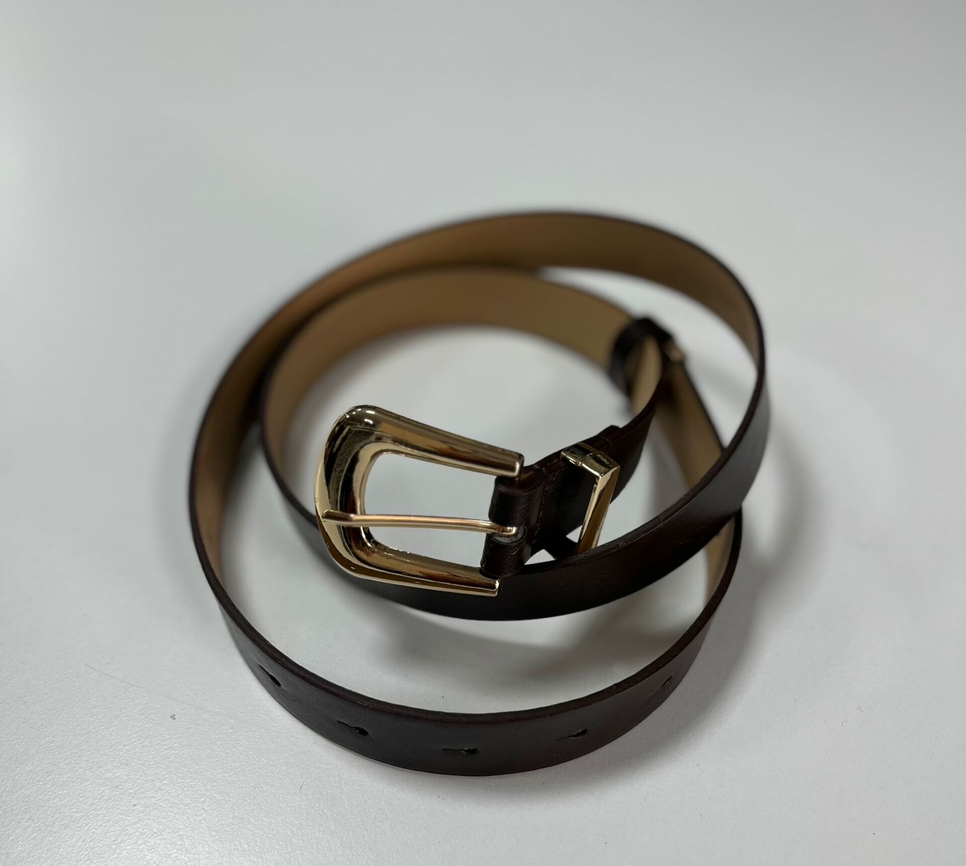 1712 A.kahve Gold Tokalı Kemer