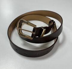 1712 A.kahve Gold Tokalı Kemer