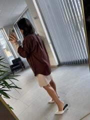 Gabardin Kahve Gömlek Ceket