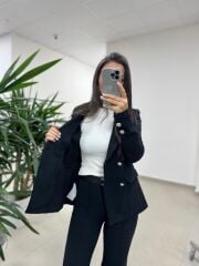 Md 6683 Taş Detaylı Bisiklet Yaka Ekru Tişört