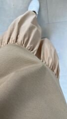 Dr 2487 Etek Poplinli Vizon Kapüşonlu Elbise