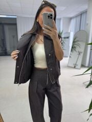 Nx 7191 Havuç Kesim Denim Yelekli Takım