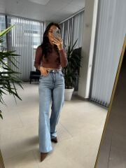Dv Kahve Uzun Kol Crop Body