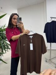 Ml 8979 Bisiklet Yaka Kısa Kollu A. Kahve Tişört