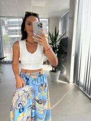 Bb 21091 Ekru Parça Dikişli Büstiyer