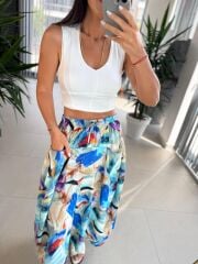 Bb 21091 Ekru Parça Dikişli Büstiyer