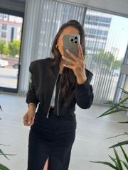 Ms Bomber Siyah Mont