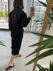 Ms Bomber Siyah Mont