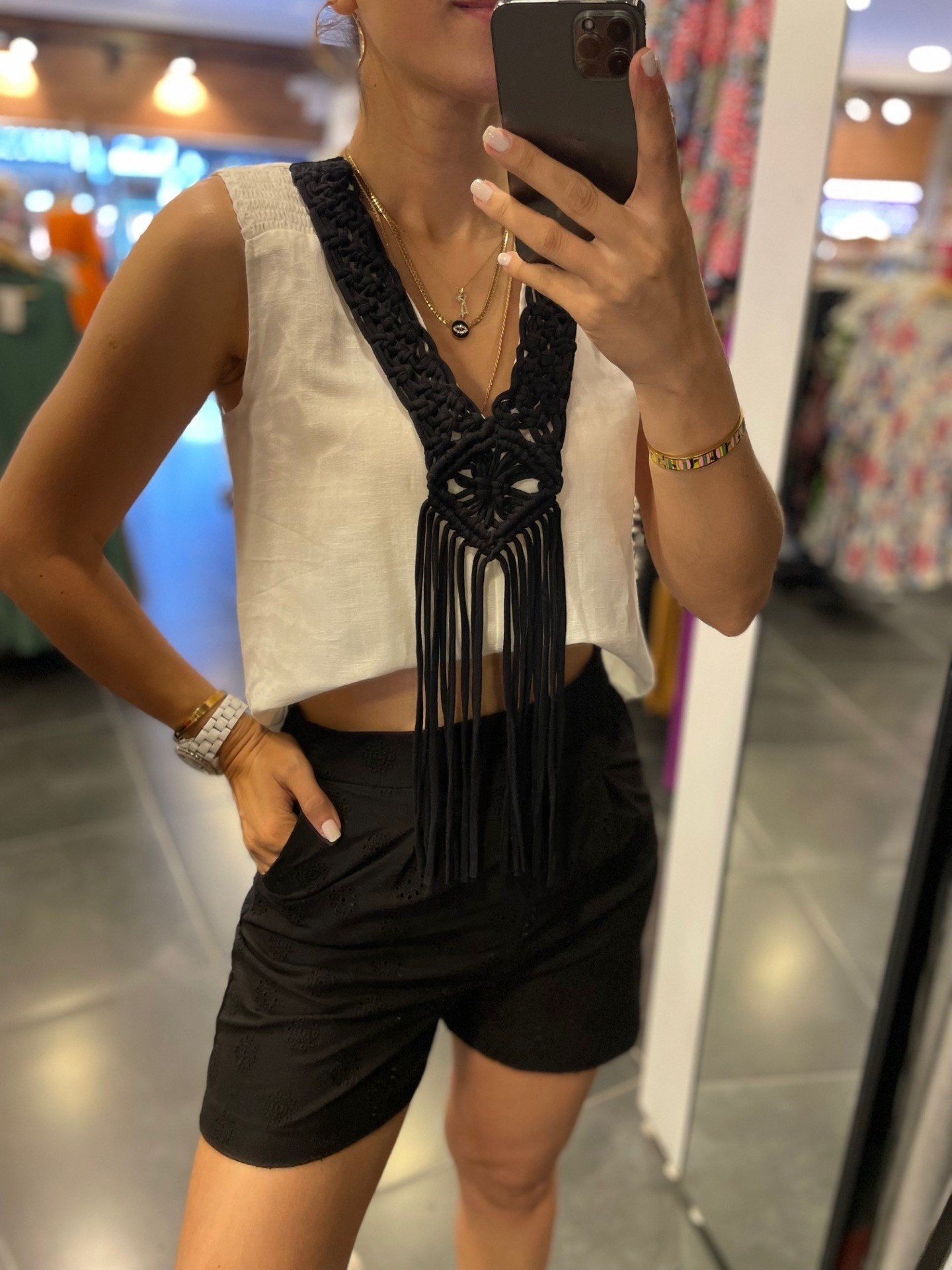 orj marka tasarım ipli bluz