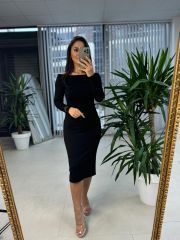 Ms Madonna Collar Pencil Dress
