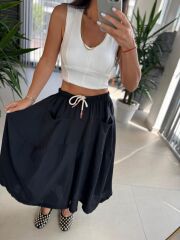 Bb 28460 Siyah Floş Keten Pantolon