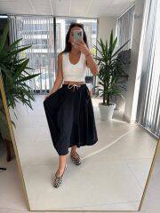 Bb 28460 Siyah Floş Keten Pantolon