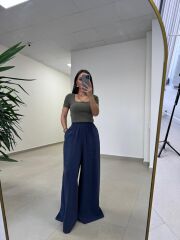 Fp 50979 Bel Lastikli Tensel Laci Pantolon