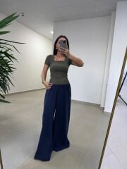 Fp 50979 Bel Lastikli Tensel Laci Pantolon