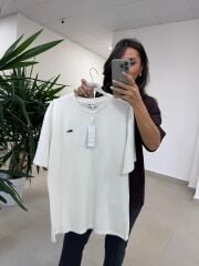 Ml 8979 Bisiklet Yaka Kısa Kollu Beyaz Tişört