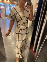 Drape siyah keten