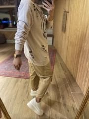 Balköpüğü deri görünümlü  şalvar