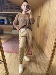 Balköpüğü deri görünümlü  şalvar