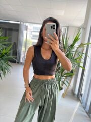 Cr 1242 Kargo Cepli Paraşüt Haki Pantolon