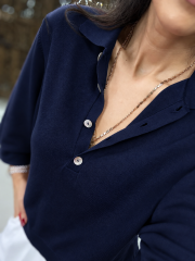 Po 2855 Laci Geniş Kollu Polo Yaka Triko