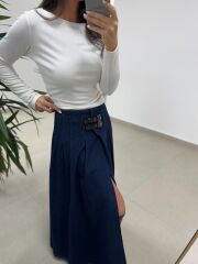 Mz 22800 Kayık Yaka Ekru Bluz