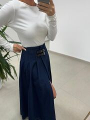 Mz 22800 Kayık Yaka Ekru Bluz