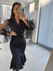 Mc 5714 Düğmeli Ceket elbise