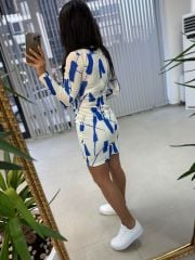 Mein Saks Wickel-Bleistiftkleid