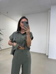 Art 4009 Su Yeşili Kuşaklı Tensel Takım