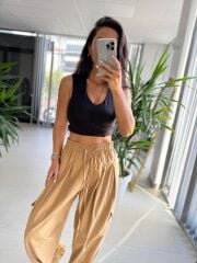 Cr 1242 Kargo Cepli Paraşüt Camel Pantolon