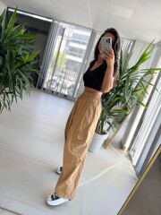 Cr 1242 Kargo Cepli Paraşüt Camel Pantolon