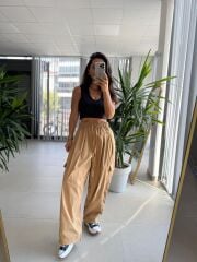 Cr 1242 Kargo Cepli Paraşüt Camel Pantolon