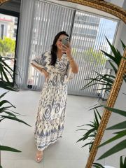 My 3409 Judge Collar Gray Transitional Dress