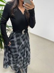 Mz 21502 Siyah Fitilli Bluz