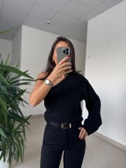 155 Gold Kare Tokalı Siyah Kemer