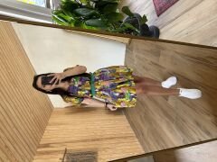 Mng yeşil geçişli Batik elbise