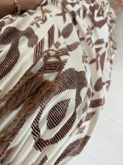 Mein 3409 Magnificent Collar Brown Übergangskleid