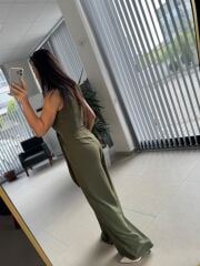 My 3551 Haki Bağlamalı Tulum