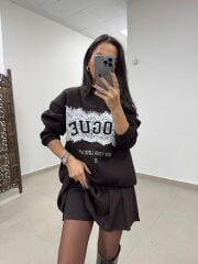 Pi 580728 Pileli Kemerli A.Kahve Etek