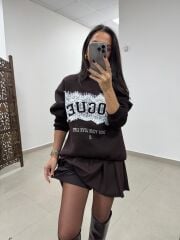 Pi 580728 Pileli Kemerli A.Kahve Etek