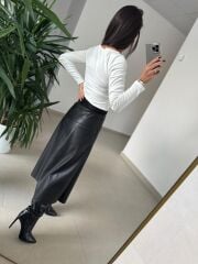 Dv 31401 Bel Drape Detaylı Ekru Bluz