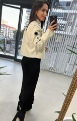 Bird Eye Stamp Stone Jacket