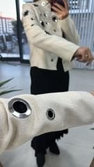 Bird Eye Stamp Stone Jacket