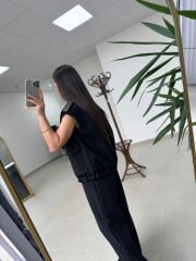 Kd 7855 Omuzu Çakımlı Siyah Takım