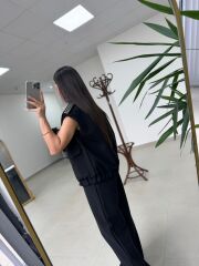 Kd 7855 Omuzu Çakımlı Siyah Takım