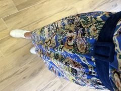 Mein 3050 Sax Midi-Chiffonkleid mit Gürtel