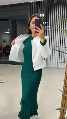 Orj.Marka Pamuklu Beyaz Ceket