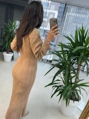 My Corduroy Mink Pencil Dress