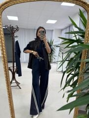 Nx 2843 Kahve Yelekli Üçlü Takım